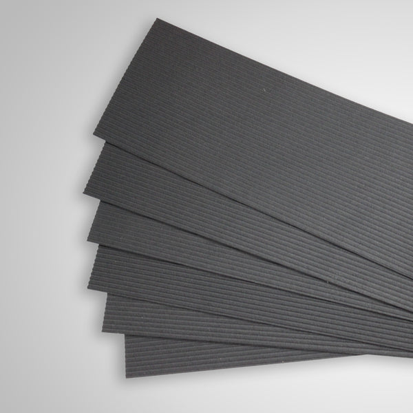 EnviroFlex™ 4mm Ribbed Rubber Stair Treads | 9" x 24", 18 Pack