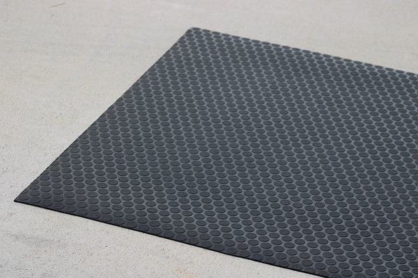 VANDECK Universal Cargo Van Flooring, 4mm 70" x 123" Coin Top Rubber Flooring