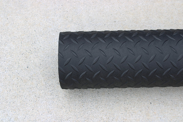 VANDECK Universal Cargo Van Flooring, 4mm 70" x 123" Diamond Plate Rubber Flooring