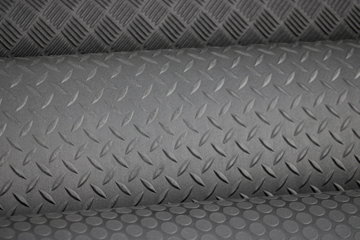 VANDECK™ Universal Van Floor, 4mm 60" x 123" Deck Plate Rubber