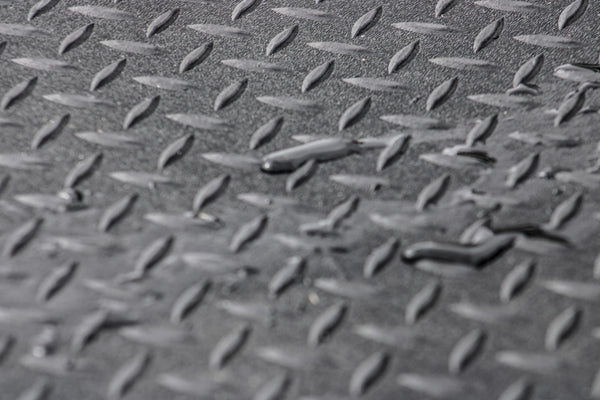 VANDECK Universal Cargo Van Flooring, 4mm 70" x 123" Diamond Plate Rubber Flooring