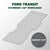 VANDECK Custom Fit Ford Transit 148 Van Floor Mat (2015+), Diamond Plate, Heavy Duty Rubber Cargo Liner