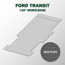 VANDECK Custom Fit Ford Transit 148 Van Floor Mat (2015+), Deck Plate, Heavy Duty Rubber Cargo Liner
