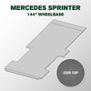 VANDECK Custom Fit Mercedes Sprinter 144 Van Floor Mat (2015+), Coin Top, Heavy Duty Rubber Cargo Liner