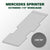VANDECK Custom Fit Mercedes Sprinter 170 Extended Van Floor Mat (2015+), Coin Top, Heavy Duty Rubber Cargo Liner