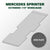 VANDECK Custom Fit Mercedes Sprinter 170 Extended Van Floor Mat (2015+), Deck Plate, Heavy Duty Rubber Cargo Liner