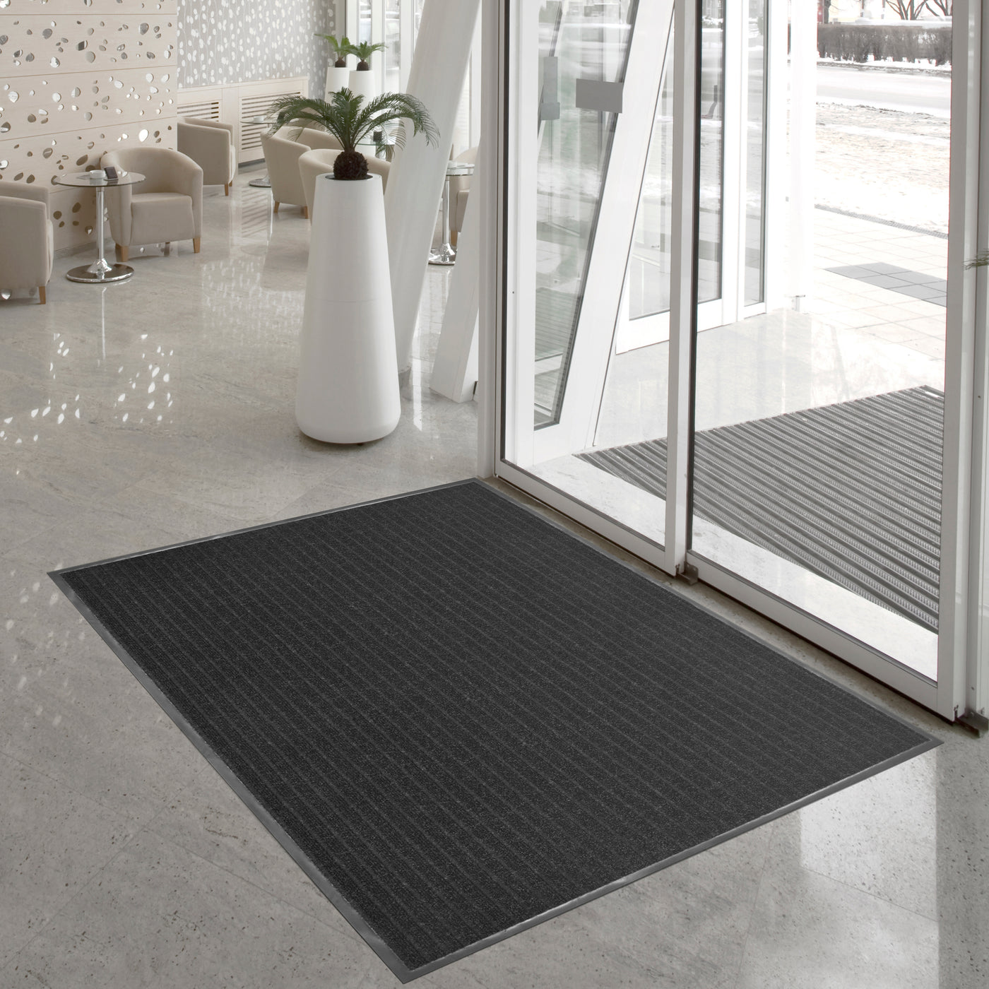 4 ft x 6 ft Atlas 5 - Ribbed Needlepunch Floormat - Sheets&Rolls.com