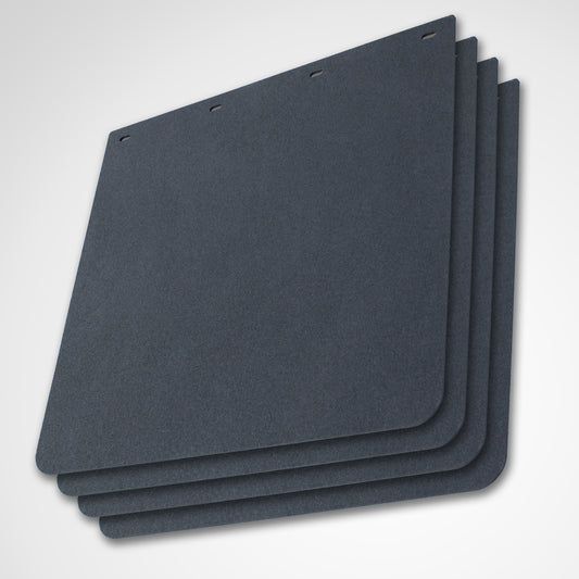 EnviroFlex HD Universal Rubber Mudflaps, 24" x 24", 4 Pack