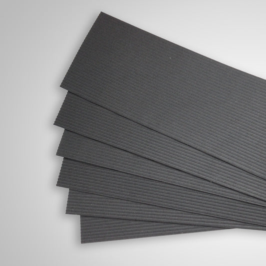 EnviroFlex™ 4mm Ribbed Rubber Stair Treads | 9" x 24", 18 Pack
